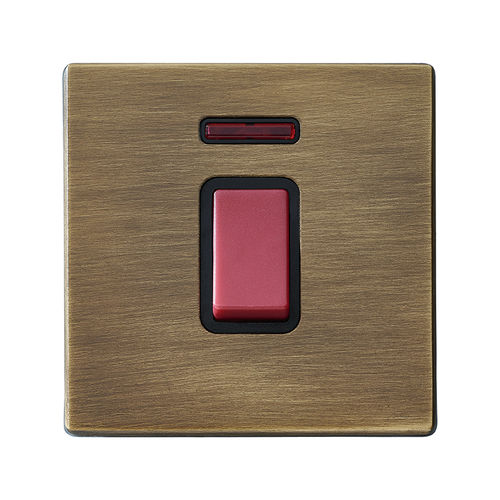 Interrupteur bouton poussoir - Hartland G2 - Hamilton Litestat - encastré / double / en métal