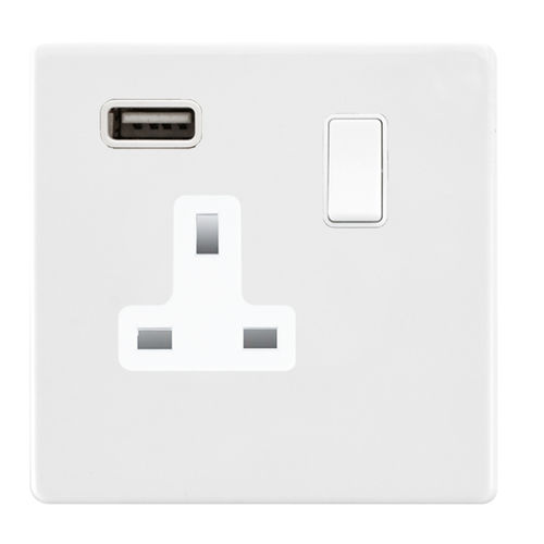 Prise de courant - HARTLAND CFX® COLOURS - Hamilton Litestat - USB / double / murale