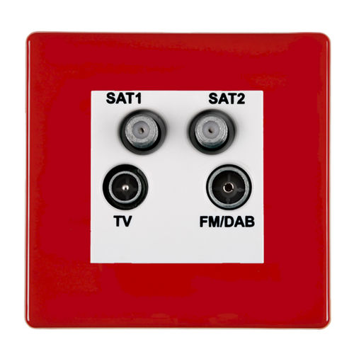 Prise TV - HARTLAND CFX® COLOURS - Hamilton Litestat - SAT / radio / double