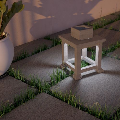 Lampe de sol - LANTERN - Urbi et Orbi - en béton / contemporaine / sans fil