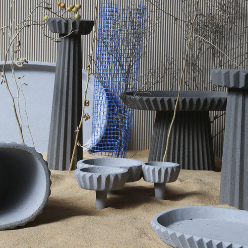 Service de table en béton - SIMAN COLLECTION - Urbi et Orbi - pour restaurant gastronomique
