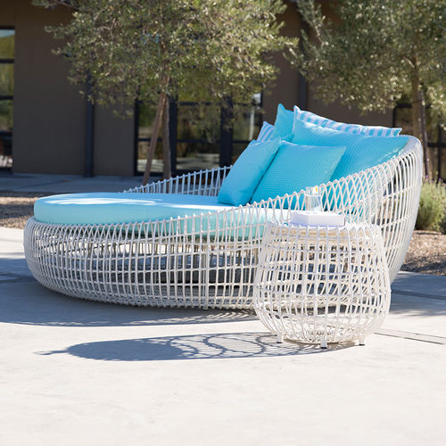 Méridienne contemporaine - VINO  - JANUS et Cie - en aluminium / en fibres synthétiques / de jardin