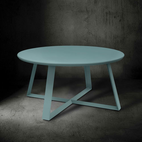 Table basse contemporaine - ECHO - JANUS et Cie - en aluminium / avec piètement en aluminium / ronde