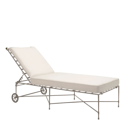 Bain de soleil classique - AMALFI  - JANUS et Cie - en acier inoxydable / de jardin / dossier ajustable
