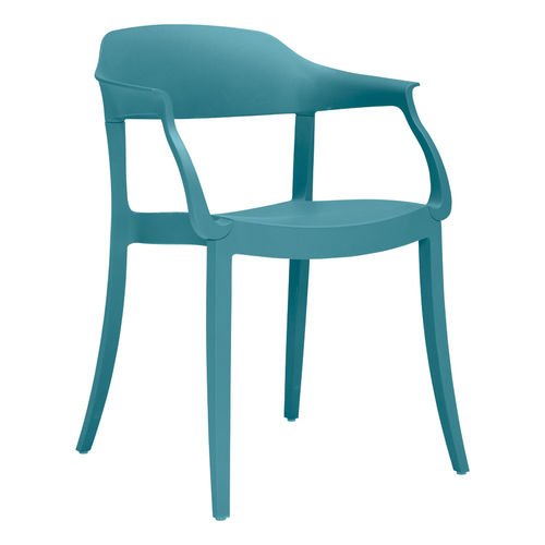 Chaise de restaurant contemporaine - STRAUSS  - JANUS et Cie - d'extérieur / en polypropylène / empilable