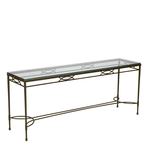 Console classique - AMALFI   - JANUS et Cie - en pierre / en verre trempé / en acier