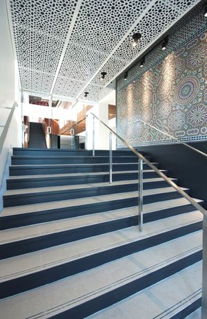 Faux-plafond en inox - ABIYA Mashrabiya - en dalles / décoratif