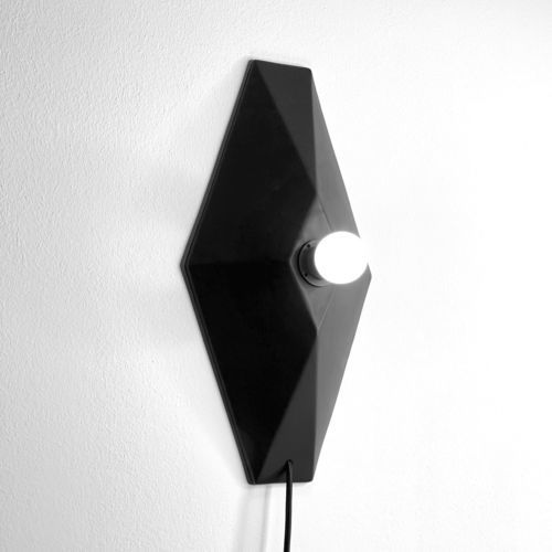 Applique murale design minimaliste - VECTOR_black matte - neo - d'intérieur / en céramique / géométriques