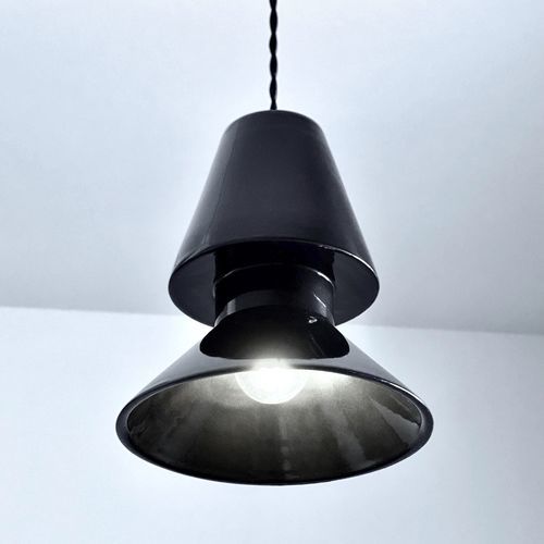 Suspension - TWIN 1.1_glossy black - neo - en céramique / design minimaliste / d'intérieur