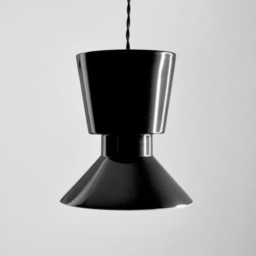 Suspension - TWIN 2.1_glossy black - neo - en céramique / design minimaliste / d'intérieur