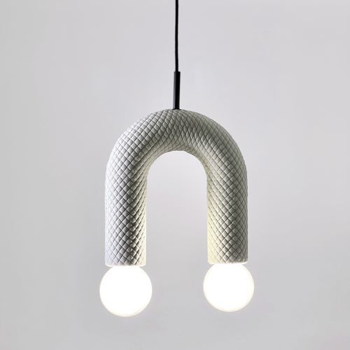 Suspension - DUO_mosaic 2_0722 - neo - en tissu / en céramique / design minimaliste