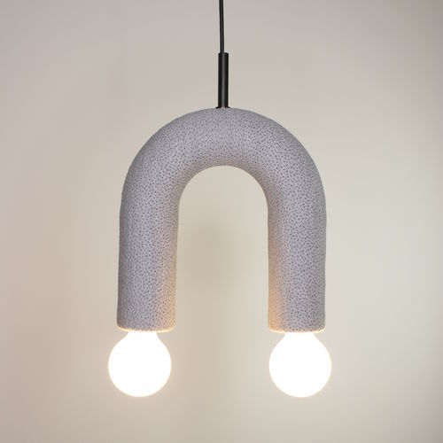 Suspension - DUO_sprinkles_0134 - neo - en tissu / en céramique / design minimaliste