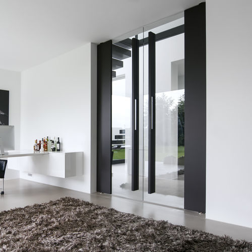 Porte d'intérieur - FritsJurgens - en bois / pivotante à axe excentré / contemporaine