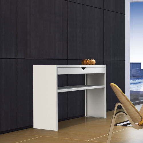 Console contemporaine - SPIRIX - ZHED - en acier / avec piètement en acier / rectangulaire