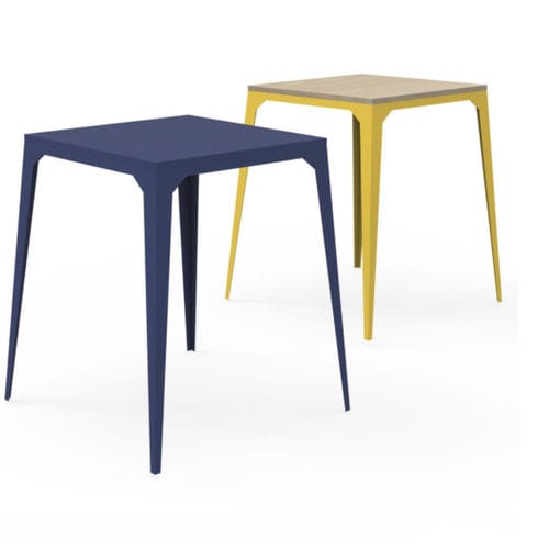 Table mange-debout contemporaine - CUATRO - ZHED - en acier / carrée / résidentielle