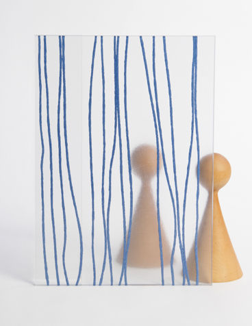 Panneau décoratif pour agencement intérieur - BLUE WIRE - Designpanel - anti-UV / en polyester / transparent