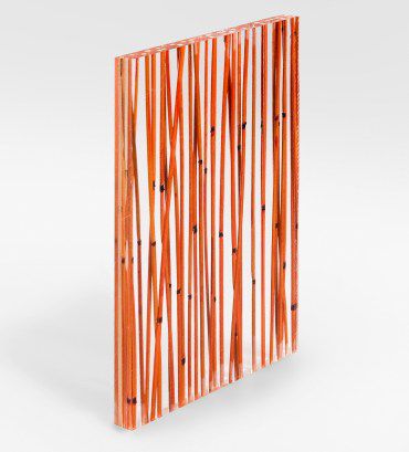 Panneau décoratif pour agencement intérieur - BAMBOO ORANGE - Designpanel - en polyester / lisse / organique