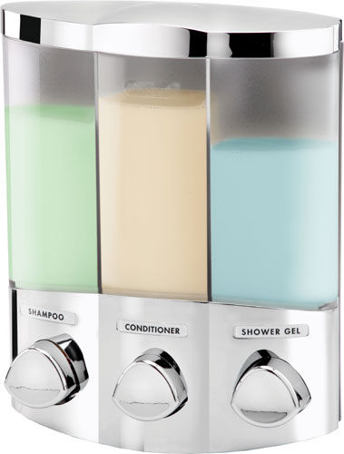 Distributeur de savon professionnel - EURO TRIO CHROME - Better Living Products - mural / en ABS / manuel
