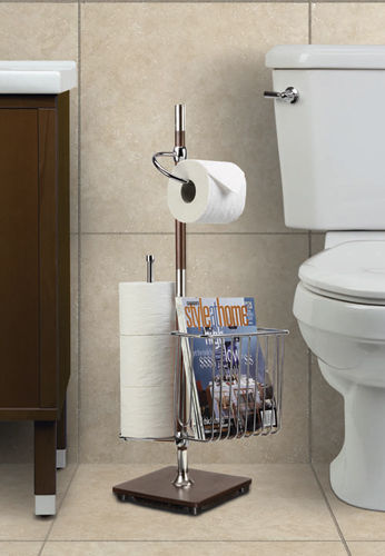 Porte-rouleau WC au sol - RICHWOOD - Better Living Products - en acier inoxydable / résidentiel