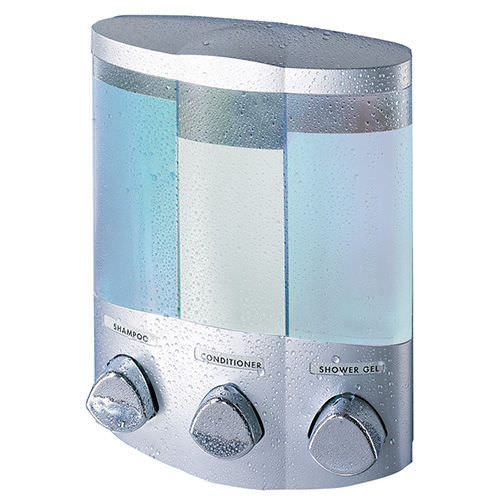 Distributeur de savon professionnel - EURO TRIO SATIN SILVER - Better Living Products - mural / en ABS / manuel