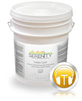 Peinture isolante phonique - SERENITY FINISH COAT - 360 COATINGS - intérieure / pour mur
