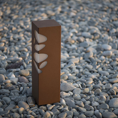 Borne d'éclairage de jardin - BN 011 - aralia - LYX luminaires - pour espace public / contemporaine / en acier inoxydable
