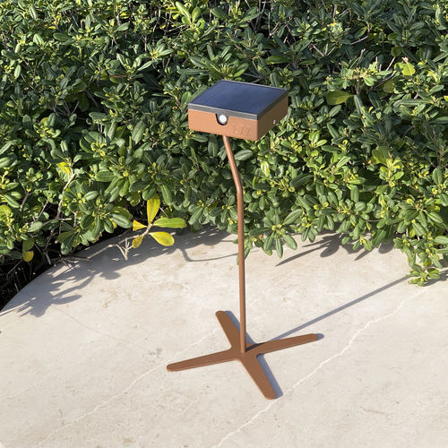 Lampe sur pied - CANDLESTICK TEE - aralia - LYX luminaires - en acier / en acier inoxydable / en métal peint