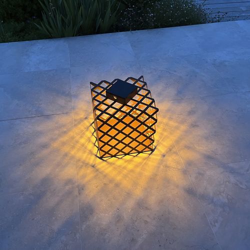 Lampe de sol - L'X - aralia - LYX luminaires - en acier / en résille / design original