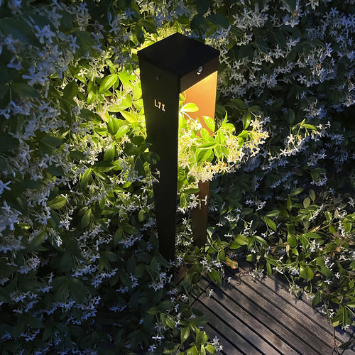 Lampe de sol - BTS 900 - aralia - LYX luminaires - en acier inoxydable poli / en acier peint / en tôle