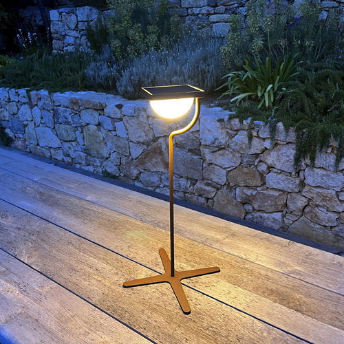 Lanterne solaire - TEEXY CANDLESTICK - aralia - LYX luminaires - design original / Art Déco / en acier