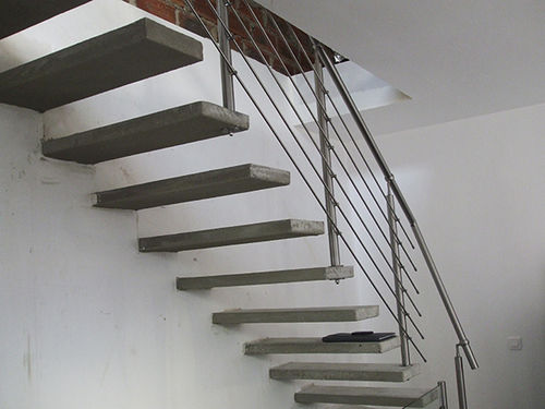 Garde-corps en inox - CLASSIC - AT INOX - à barreaux / d'intérieur / pour escalier