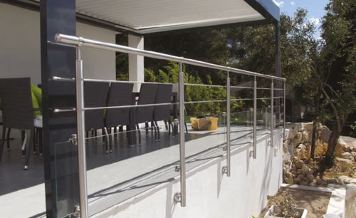 Garde-corps en inox - AZUR - AT INOX - à barreaux / d'extérieur / pour balcon