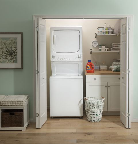 Lave-linge séchant au sol - GUD27GSSMWW - general electric - superposable