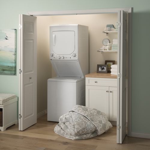 Lave-linge séchant au sol - GUD24GSSMWW - general electric - superposable
