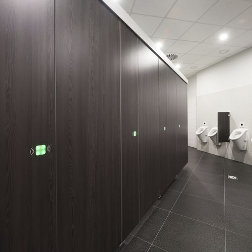 Cabine sanitaire stratifiée - LOOK&WAVE  - Schaefer-Trennwandsysteme - pour WC / pour établissement public