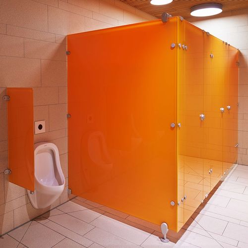 Cabine sanitaire pour toilette - VITRUM II - Schaefer-Trennwandsysteme - en verre / en aluminium anodisé / en céramique
