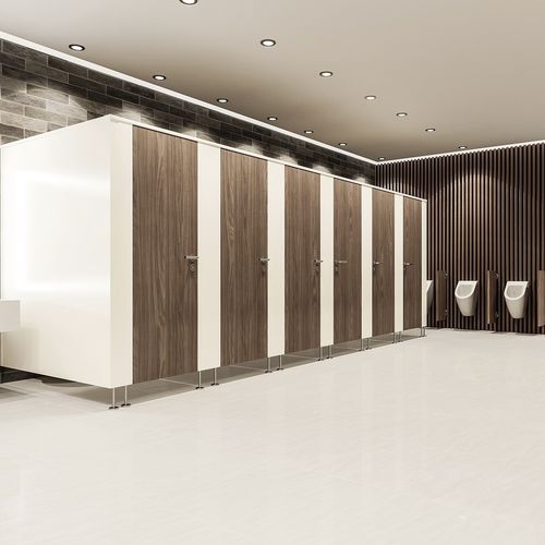 Cabine sanitaire en HPL - SVFG40 - Schaefer-Trennwandsysteme - en aluminium anodisé / pour WC / pour intérieur