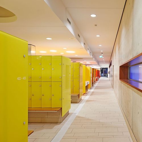 Casier vestiaire en métal - VITRUM GS - Schaefer-Trennwandsysteme - pour établissement public / sécurisé