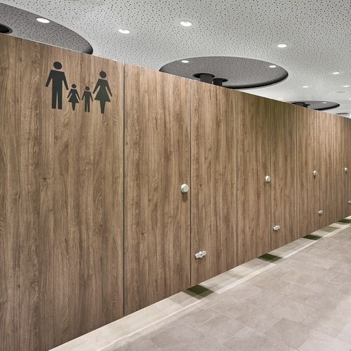 Cabine d'habillage pour établissement public - EF-3 WK - Schaefer-Trennwandsysteme