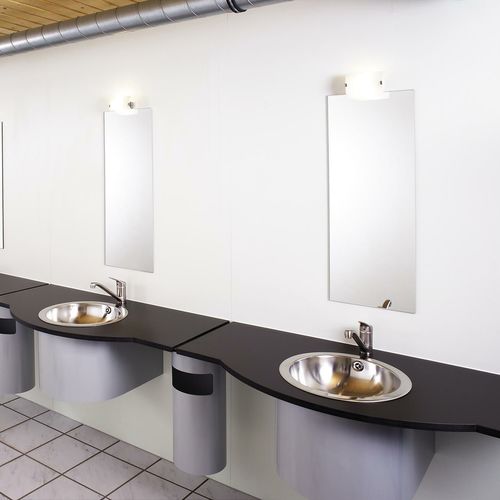 Plan vasque en HPL - VKW - Schaefer-Trennwandsysteme - à usage professionnel