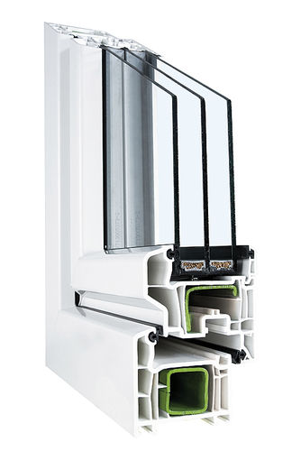 Fenêtre en PVC - SWINGLINE 84 - ABM FENETRE - battante / à triple vitrage / à coupure thermique