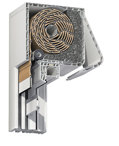 Volet roulant - INC ORP ORÉ CLEVER BOX - ABM FENETRE - en aluminium / pour fenêtre