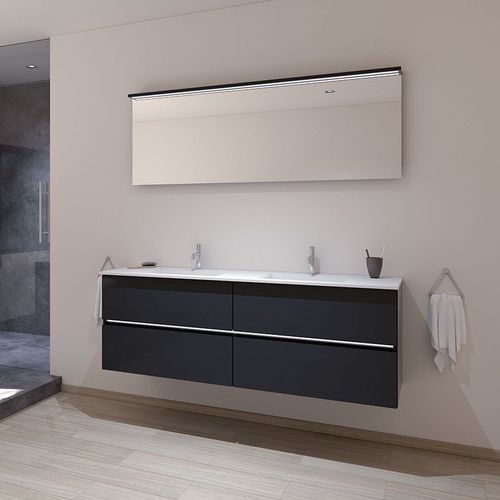 Meuble vasque double - M8 - ALKE - suspendu / en bois / contemporain