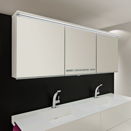Meuble de salle de bain contemporain - SMART - ALKE - en bois / mural / avec miroir