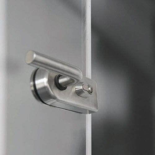 Serrure mécanique - FV-01 - APC - pour porte en verre / 1 point / en applique