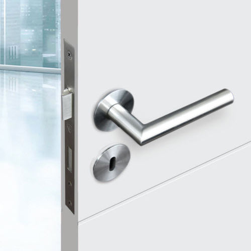 Poignée pour porte - GUIMARÃES - APC - en inox / contemporaine / aspect satiné