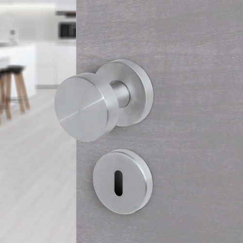 Bouton de porte contemporain - FIXO - APC - en acier inoxydable
