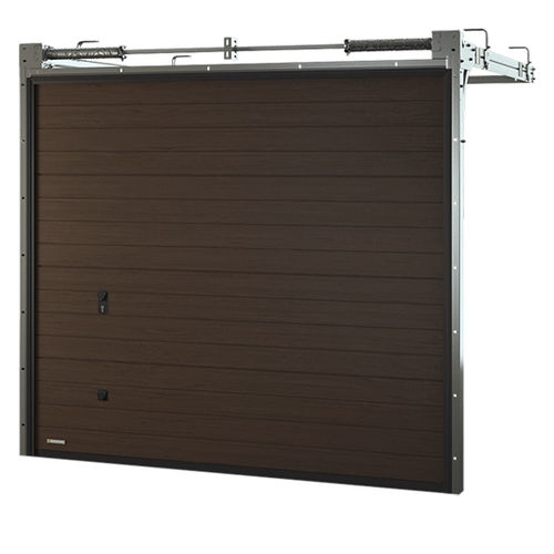 Porte de garage sectionnelle - VENTE K2 RC - BERTRAND - en bois / en mousse de polyuréthane / automatique