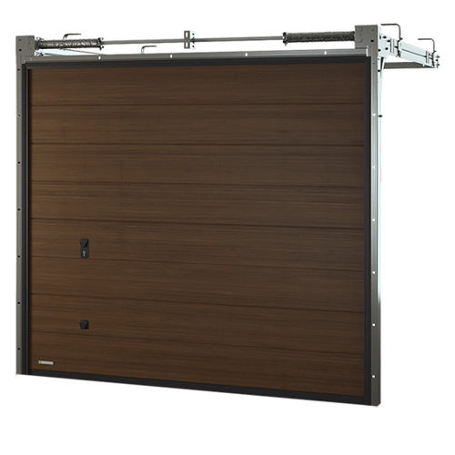 Porte de garage sectionnelle - VENTE K2 RS - BERTRAND - en bois / en mousse de polyuréthane / automatique