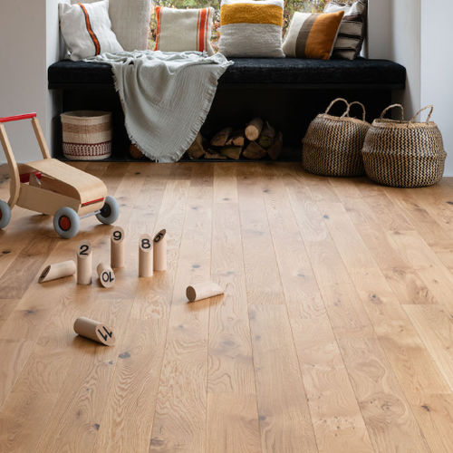 Parquet contrecollé - Essentiel XL Long - BERRYALLOC - en chêne / pont de bateau / brossé